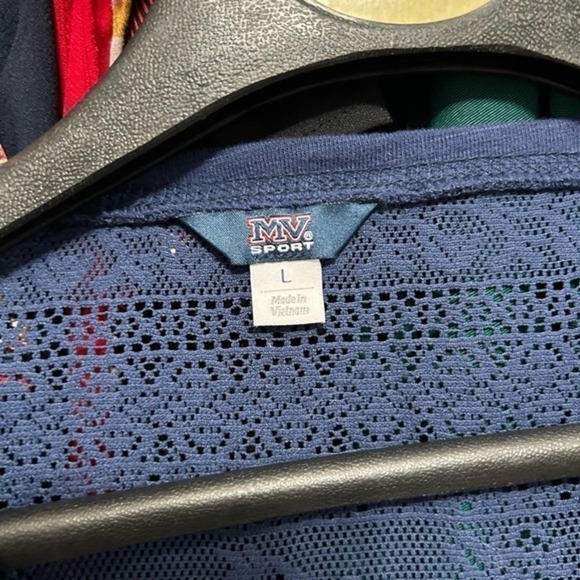 MV Sports Atlantic City Navy Lace Back Destination Tee Size Large - "Alyse" - Picture 8 of 11